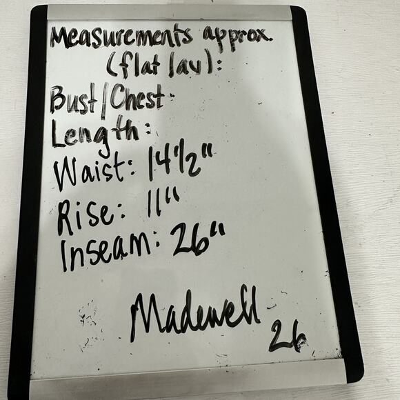 Madewell Jeans Women Size 26 Perfect Vintage Crop Straight High Rise Distressed - Picture 14 of 14